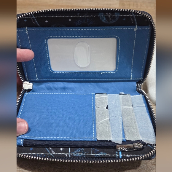 Loungefly Harry Potter Vibrant Blue Patronus Mini Backpack and Wallet - Picture 3 of 10